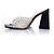 Autre Marque Schutz, sabot in perspex con strass Nero - vista 2