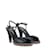 Classique CHANEL Talons Slingback Cuir Noir