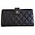 Chanel Wallet Dark blue Ostrich leather  ref.1038053