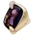 Pomellato ring, “Ritratto”, Pink gold, Amethyst and diamonds.  ref.1038066