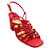 Laurence Dacade Coral Leather Burma Block Heeled Sandals Pink  ref.1038100