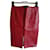 Gucci Leather skirt Red  ref.1038148
