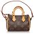 Ciondolo per borsa Speedy micro con monogramma marrone Louis Vuitton