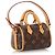 Ciondolo per borsa Speedy micro con monogramma marrone Louis Vuitton - vista 2