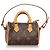 Ciondolo per borsa Speedy micro con monogramma marrone Louis Vuitton - vista 3