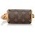 Ciondolo per borsa Speedy micro con monogramma marrone Louis Vuitton - vista 4