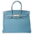 Hermès HERMES BIRKIN 35 Blue Leather  ref.1038376