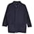 Hermès Hermes Single-Breasted Short Coat in Navy Blue Cashmere  Wool  ref.1038582