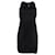 Versace gerafftes Minikleid mit Harness-Ausschnitt aus schwarzer Viskose Zellulosefaser  ref.1038586