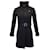 Burberry Belted Winter Coat in Black Wool  ref.1038597