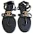 Les sandales Chanel Cuir Noir  ref.1038844