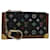 LOUIS VUITTON Monogram Multicolor Pochette Cles Purse Black M92654 LV Auth 51068  ref.1039138