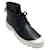 Loewe Black Leather Combat Sneaker Booties  ref.1039344