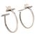 Tiffany & Co Boucles d'oreilles créoles T Wire argentées
