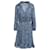 Minivestido azul manga longa Claudie Pierlot Viscose  ref.1039472