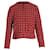 Sandro Stessy Printed Crop Jacket In Red Acrylic  ref.1039688
