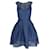 Maje Sleeveless Renazzo Mini Dress in Blue Polyester  ref.1039719