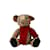 Burberry Teddybär aus Canvas mit Hauskaromuster Braun Leinwand  ref.1039751