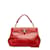 Bulgari Isabella Rossellini Tasche aus Leder 35999 Rot  ref.1039770
