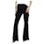 Autre Marque Pantalon flare noir à pinces - taille FR 36 Triacétate  ref.1039850