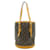 Bucket Balde Louis Vuitton Marrom Lona  ref.1039922