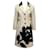 #moschino #floral #purewool #coat #parkas Black Beige Cream Cream Cognac  ref.1040020