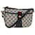 GUCCI GG Canvas Sherry Line Shoulder Bag Gray Red Navy 89.02.032 Auth yk8166 Grey Navy blue  ref.1040148