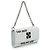 Off White Off-White Portafoglio Jitney Quote Bianco con Catena - vista 2