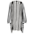 Cardigan longo listrado Missoni em rayon preto e branco Multicor Raio Fibra de celulose  ref.1040710