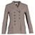 Chloé Chloe Checkered Double-Breasted Coat in Brown Polyester  ref.1040711
