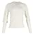 Chloé Suéter Chloe com babados e gola alta em lã creme Branco Cru  ref.1040741