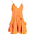 Ärmelloses Rüschenkleid von Sandro aus orangefarbener Baumwolle  ref.1040751