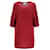 Sandro Sparkly Knitted Dress in Red Polyester  ref.1040765