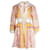 Vestido Maje com Estampa Lenço em Linho Multicolorido Multicor  ref.1040809