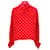 Maje Polka Dot Bow Shirt aus roter Viskose Zellulosefaser  ref.1040813