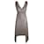 Plissee-Kleid mit tiefem V-Ausschnitt von Givenchy aus Champagner-Triacetat Golden Synthetisch  ref.1040835