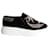 Sneakers Slip-On Alexander McQueen impreziosite da cristalli in velluto nero  ref.1040837