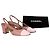 Timeless Décolleté slingback Chanel CC con punta in pelle rosa - vista 9