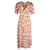 Diane Von Furstenberg Idris Printed Crepe Dress in Orange Viscose Cellulose fibre  ref.1040860