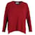 Prada Elbow Patch V-neck Sweater in Burgundy Wool Dark red  ref.1040881
