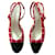 Chanel Calcanhares Vermelho Tweed  ref.1041100