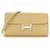 Constance Hermès carteras Amarillo Hardware de plata Cuero  ref.1041113