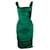 DOLCE & GABBANA, Draped dress in green Silk  ref.1041151