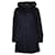 WOOLRICH, Parka con cappuccio in pelliccia di colore nero Poliestere  ref.1041176