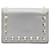 Valentino Leather Rockstud Bifold Wallet Grey  ref.1041218