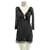 Autre Marque NON SIGNE / UNSIGNED  Dresses T.fr 36 silk Black  ref.1041245