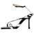 Bottega Veneta Schwarz-weiße Stretch-Sandalen mit Zebramuster – Größe EU 36 Leder  ref.1041305