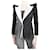 Balmain Black crystal-embellished blazer - size UK 10 Cotton  ref.1041307