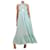 Autre Marque Green halter neck linen dress - size S  ref.1041428