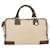 LOEWE Boston Bag Canvas Leather White Auth ep1340 Cloth  ref.1041532